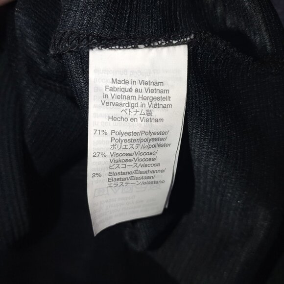 JCrew Womens Peplum Top M Black Bell Sleeve Textured‎ Classic Corporate Goth - Picture 2 of 14